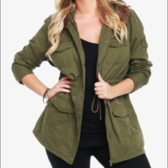 Lane Bryant Cargo Jacket Size 